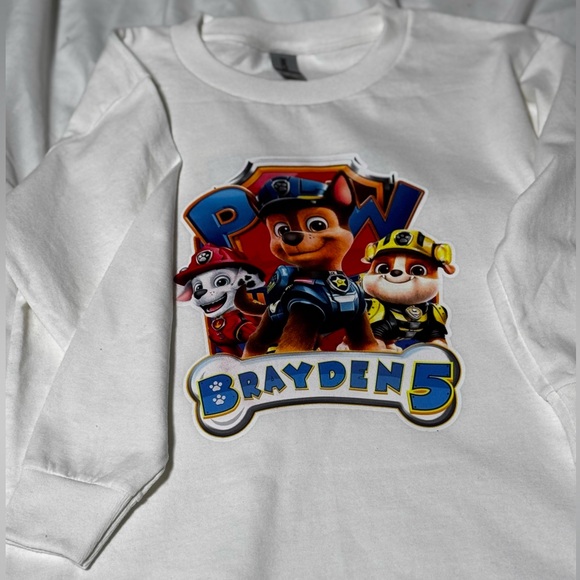 PREVIEW CUSTOMIZED PAW PATROL LONG SLEEVE SHIRT - Picture 2 of 10